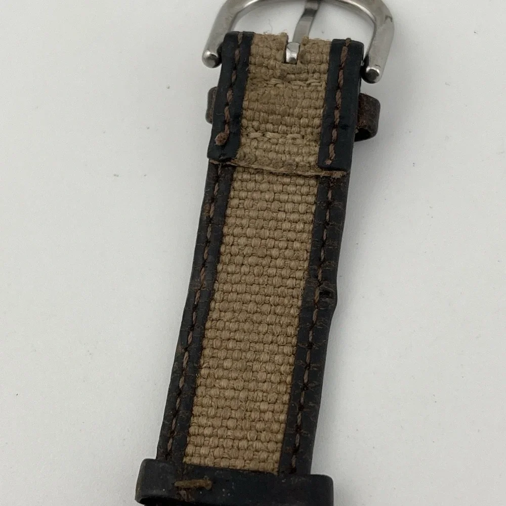Vtg Timex Expedition‎ Watch Women Indiglo 32mm Gold Tone Leather- New Battery